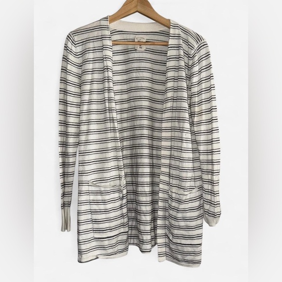 Billabong Black and White Striped Cardigan - Picture 1 of 4